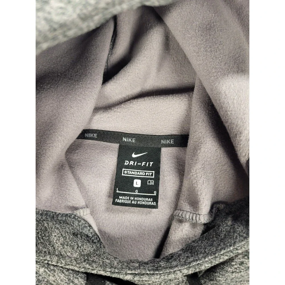 Nike Dri-FIT Training Hoodie (Standard Fit) in Grey Heather. Sz L